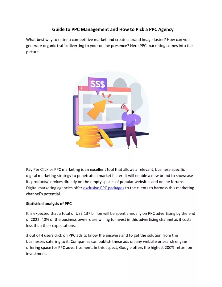 guide to ppc management and how to pick