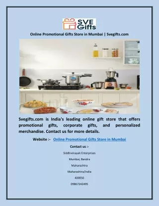 Online Promotional Gifts Store in Mumbai | Svegifts.com