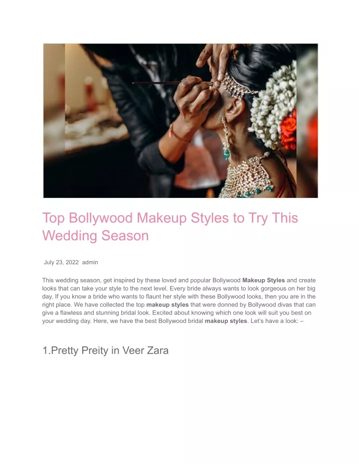 top bollywood makeup styles to try this wedding