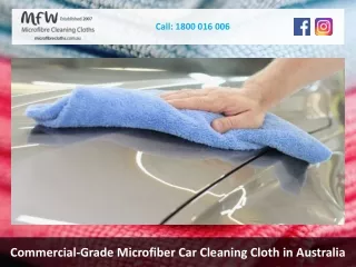 Commercial-Grade Microfiber Car Cleaning Cloth in Australia