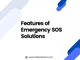 features of emergency sos solutions