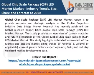 Global Chip Scale Package (CSP) LED Market