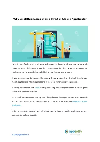 why small businesses should invest in mobile