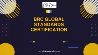 brc global standards certification