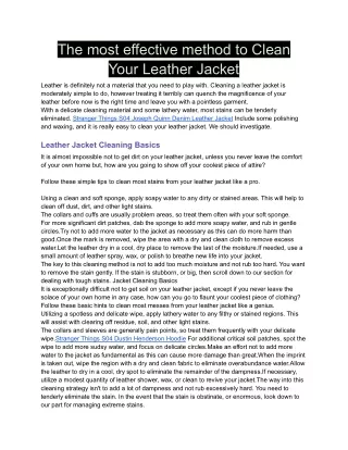 the most effective method to clean your leather