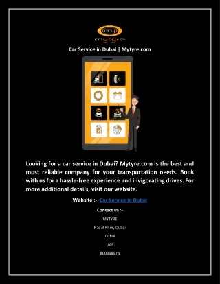 car service in dubai mytyre com