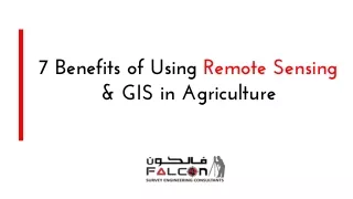 7 benefits of using remote sensing gis in agriculture