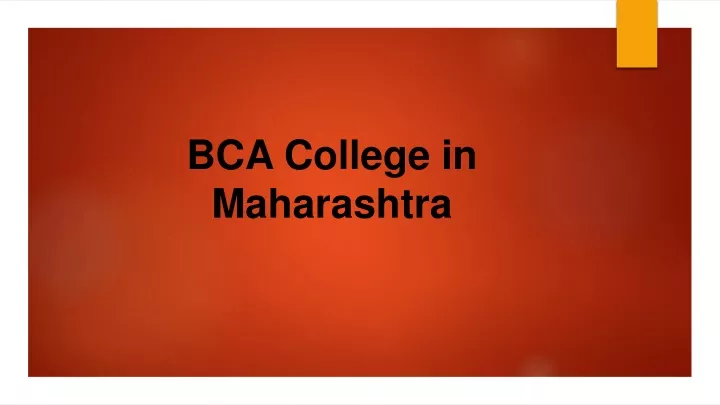 bca college in maharashtra