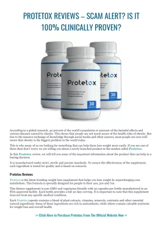 PROTETOX REVIEWS