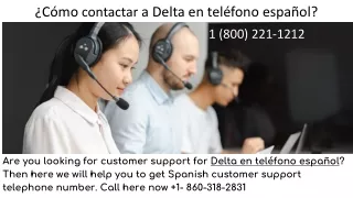 ¿Cómo contactar a Delta en teléfono español