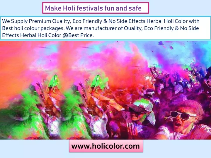 make holi festivals fun and safe