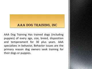 Dog Training Pasadena
