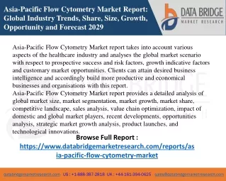 Asia-Pacific Flow Cytometry Market PDF