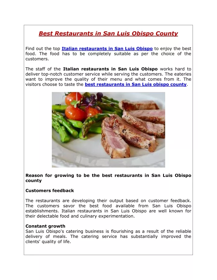 best restaurants in san luis obispo county
