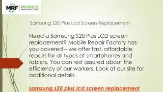 samsung s20 plus lcd screen replacement
