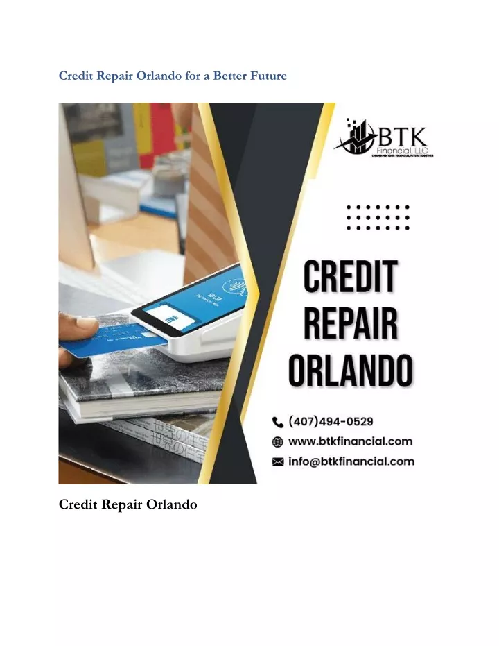 credit repair orlando for a better future