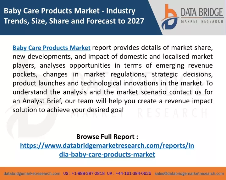 baby care products market industry trends size