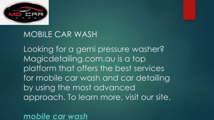 mobile car wash