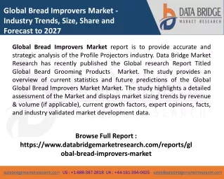 global bread improvers market industry trends