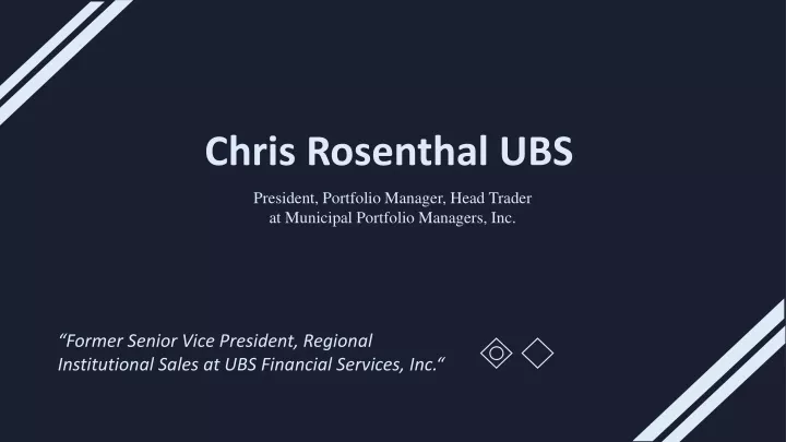 chris rosenthal ubs