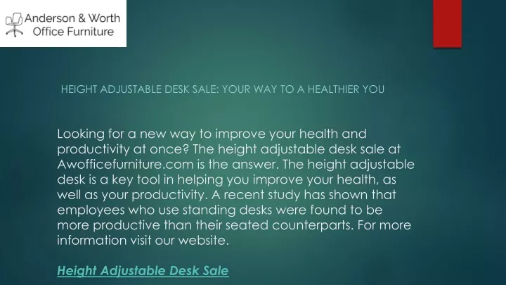 height adjustable desk sale your way to a healthier you