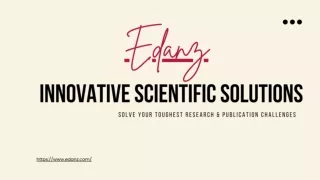 Edanz Innovative Scientific Solutions