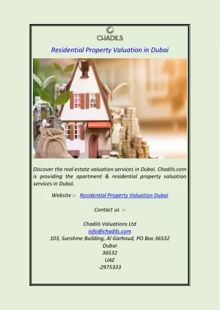 residential property valuation in dubai