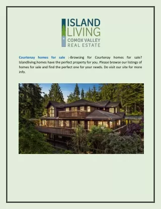Courtenay Homes For Sale  Islandliving.homes