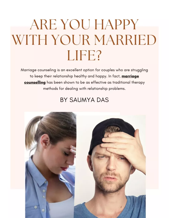 are you happy with your married life