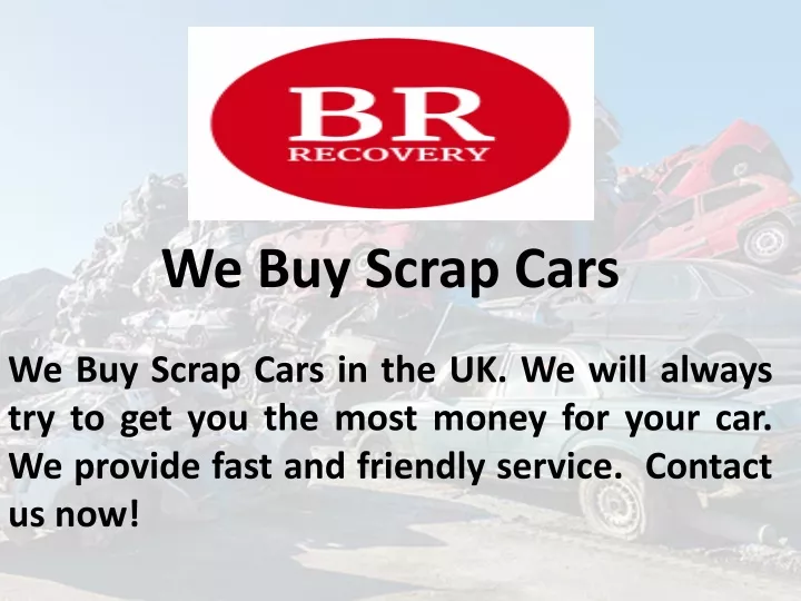 we buy scrap cars