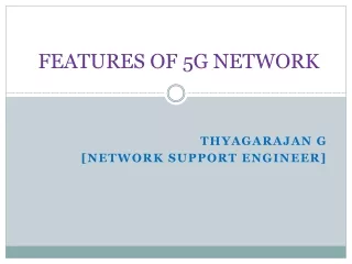 Benefits of 5G Network