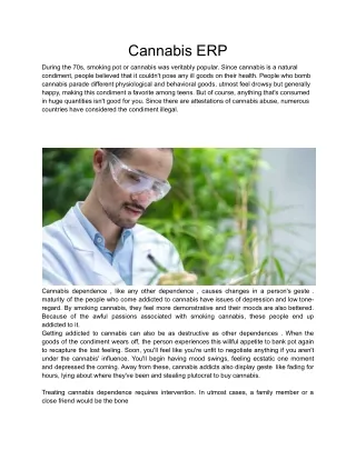 Cannabis ERP