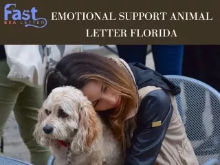 Florida Emotional Support Dog Letter - Fast ESA Letter
