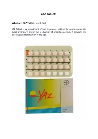 yaz tablets