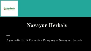 Ayurvedic PCD Franchise Company – Navayur Herbals