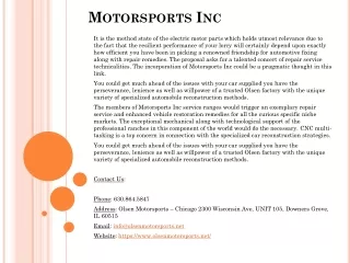 motorsports inc