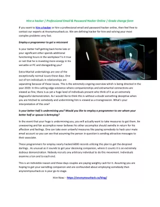 hire a hacker professional email password hacker