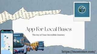 App For Local Buses | Live GPS Bus Location Tracking | MontonCR