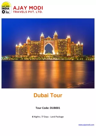 Book Dubai Diwali Tour Packages at the Best Price – Ajay Modi Travels