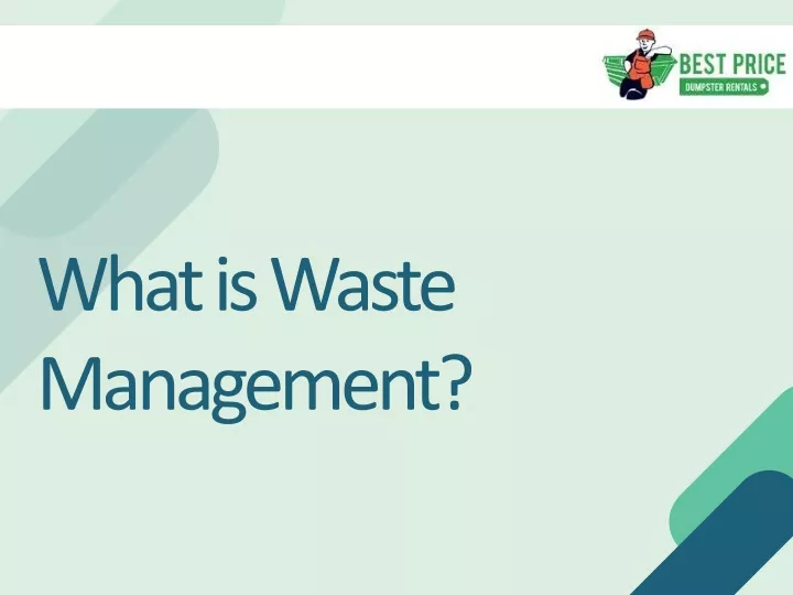 what is waste management