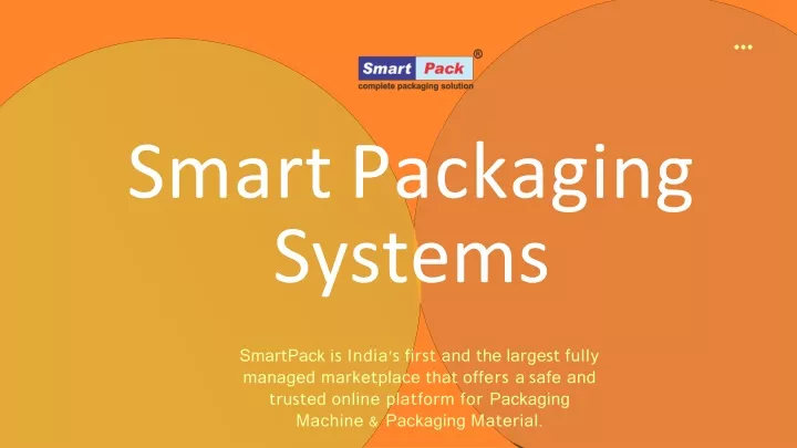 smart packaging systems