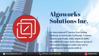 Algoworks Solutions Inc Services