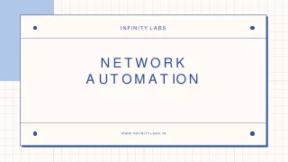 Network automation - Infinity Labs