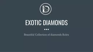 Beautiful Collection of diamonds Rolex