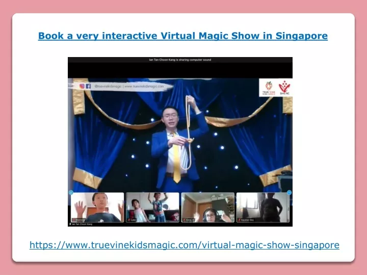 book a very interactive virtual magic show