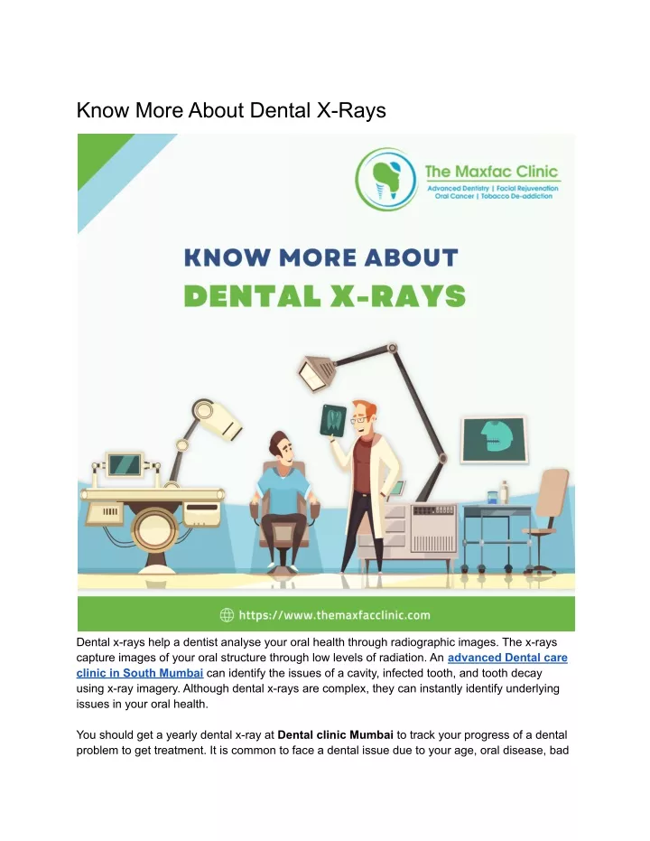 know more about dental x rays