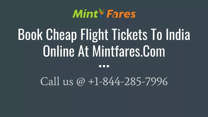 book cheap flight tickets to india online at mintfares com