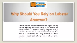 Why Should You Rely on Labster Answers?