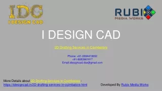 2D Drafting Services in Coimbatore (www.idesigncad.in)