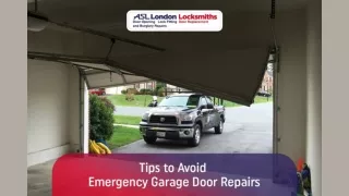 Tips to Avoid Emergency Garage Door Repairs